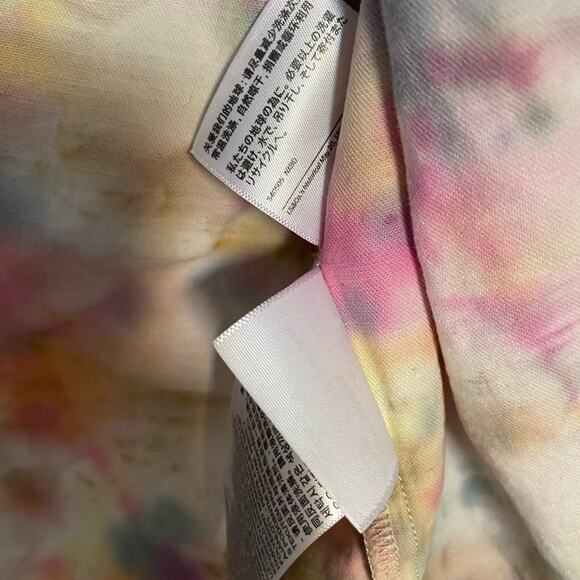 Hand Dyed Tie-Dye Sleeveless Button-Up Vest Levi’s Multicolor Women’s Large - Picture 5 of 7